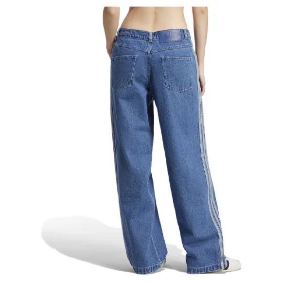 Adidas ADICOLOR DENIM 3-STRIPES TRACK PANTS - Picture 5 of 6